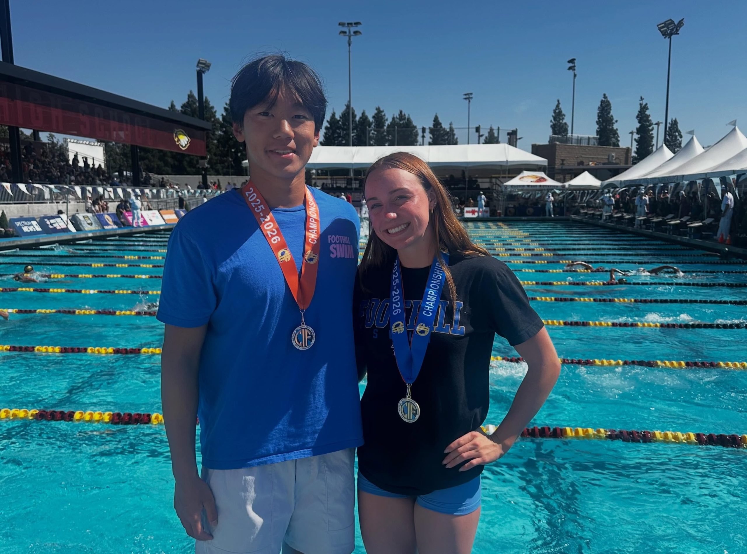 Two state championships for EBAL swimmers